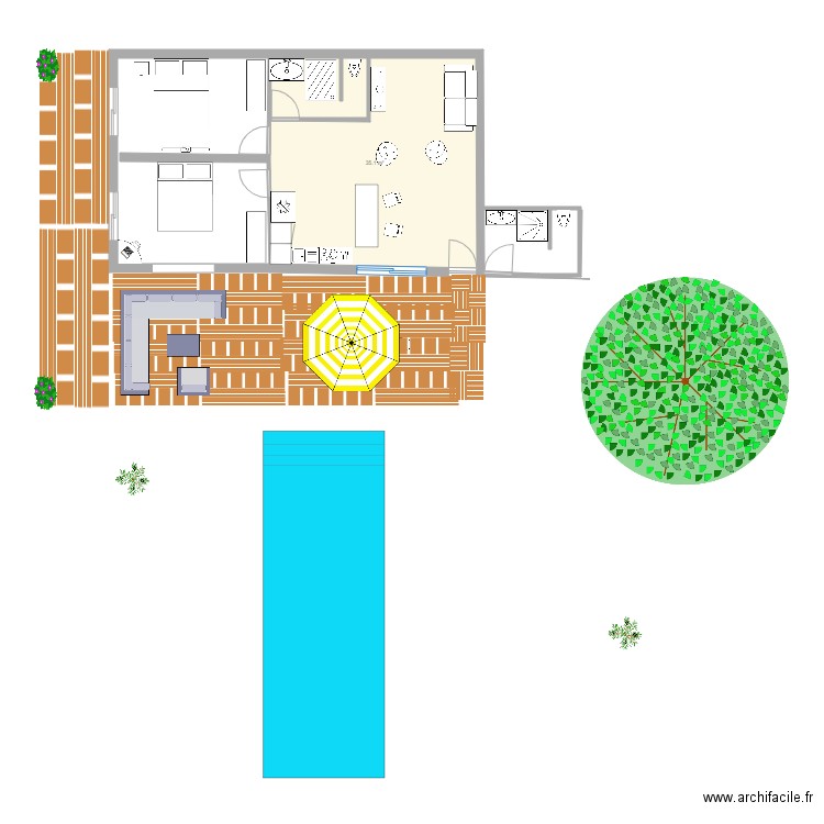 Pool house charmettes. Plan de 0 pièce et 0 m2