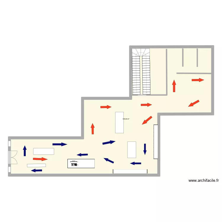 magasin. Plan de 