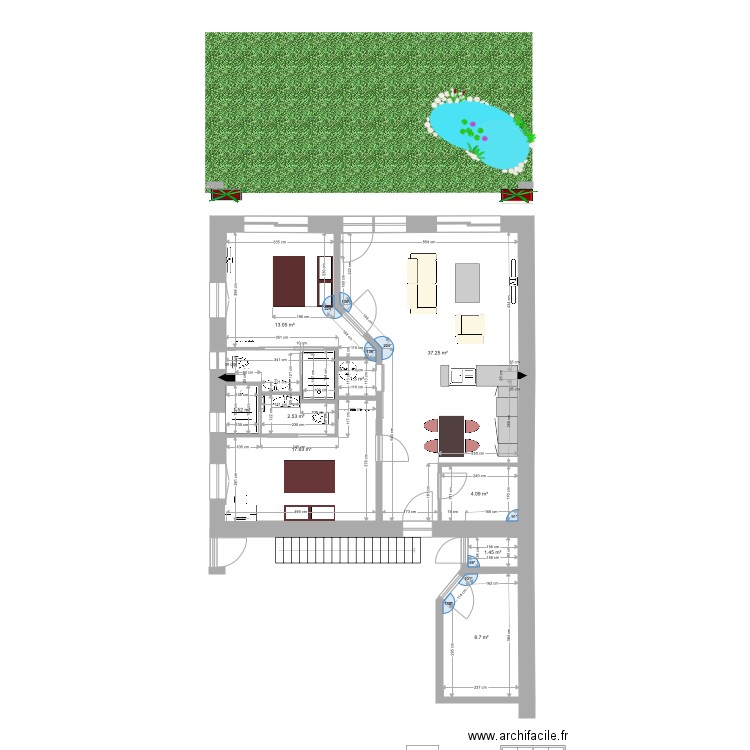 etage. Plan de 0 pièce et 0 m2