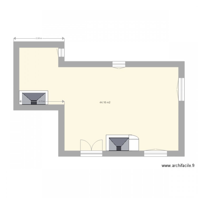 salon 100. Plan de 0 pièce et 0 m2