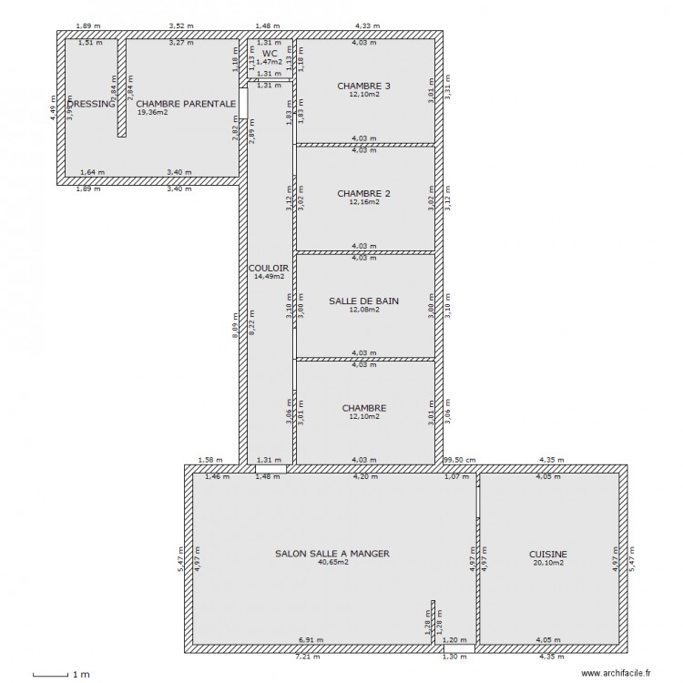 plan de maison en z