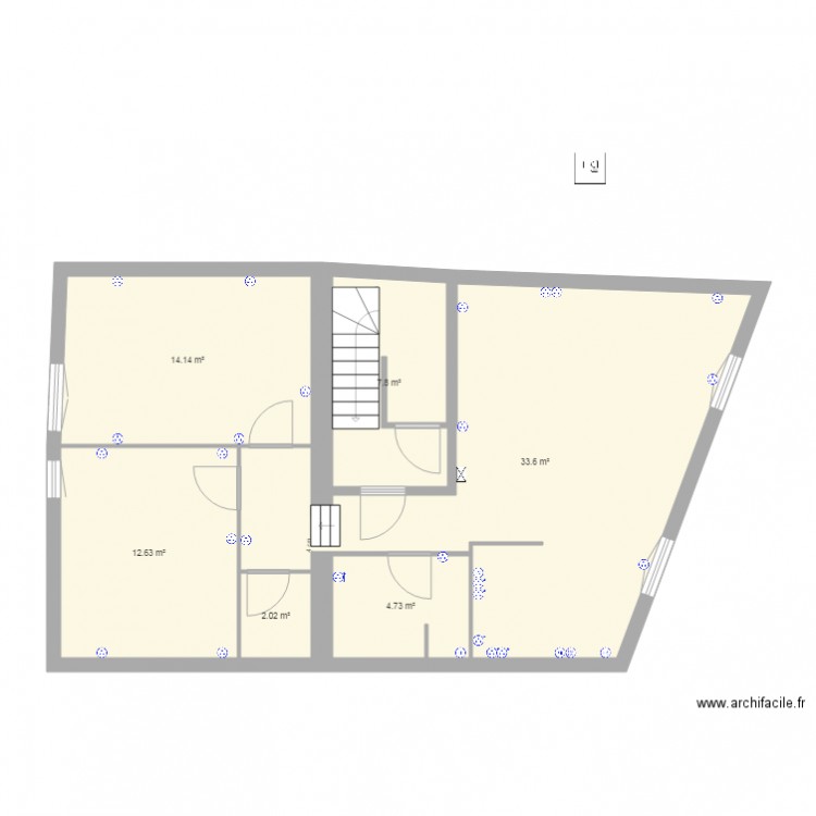 PLAN RL 1er électricité prises. Plan de 0 pièce et 0 m2