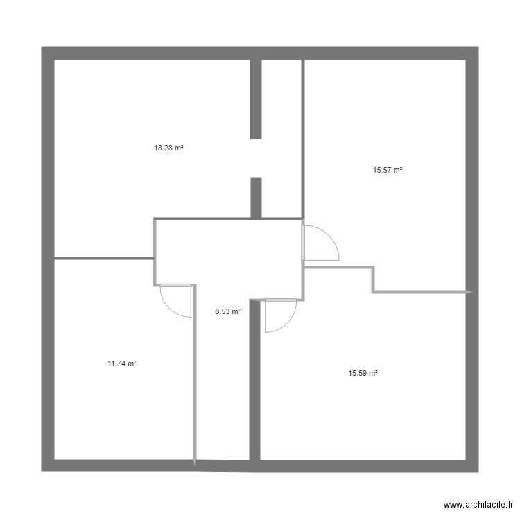 avant trvaux sdb. Plan de 0 pièce et 0 m2