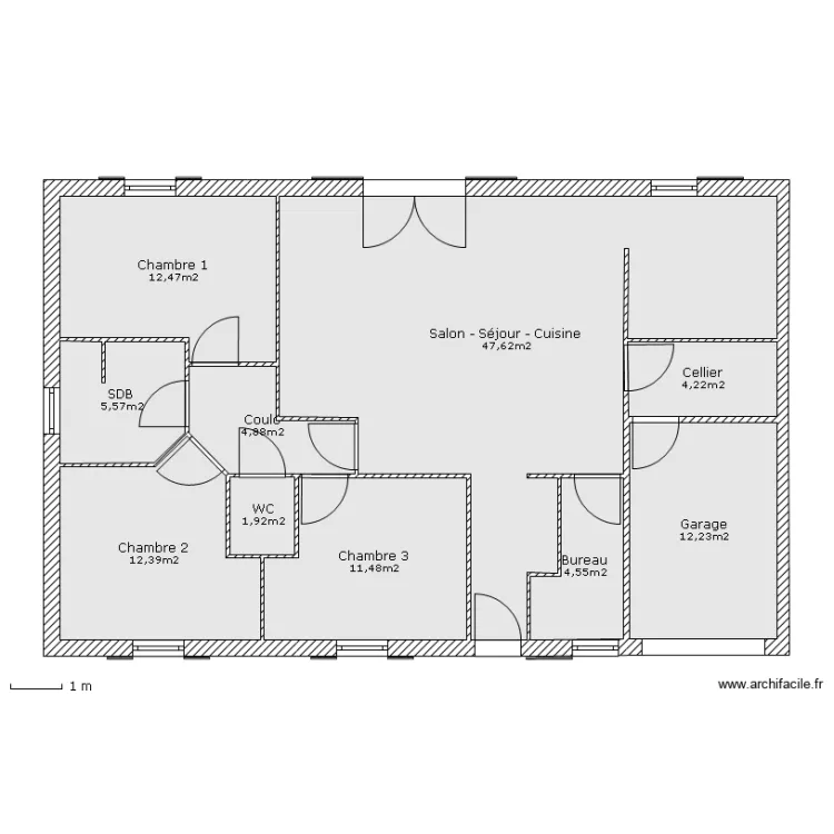 Maison mikit 2. Plan de 