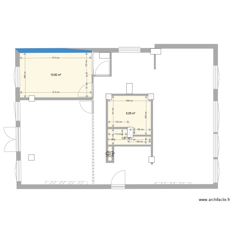 ALESIA 1. Plan de 4 pièces et 18 m2