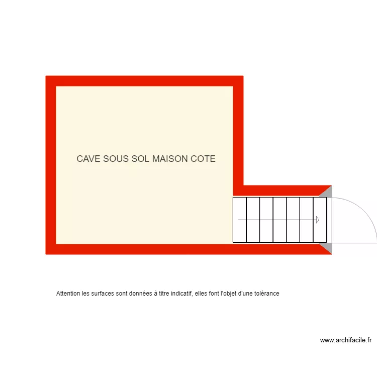 BI1988 CAVE SOUS SOL MAISON NON COTE. Plan de 