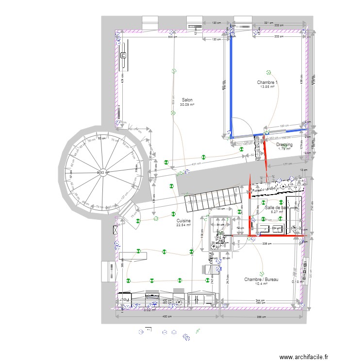 67 Faubourg  R+3 - PLAN V1. Plan de 14 pièces et 146 m2