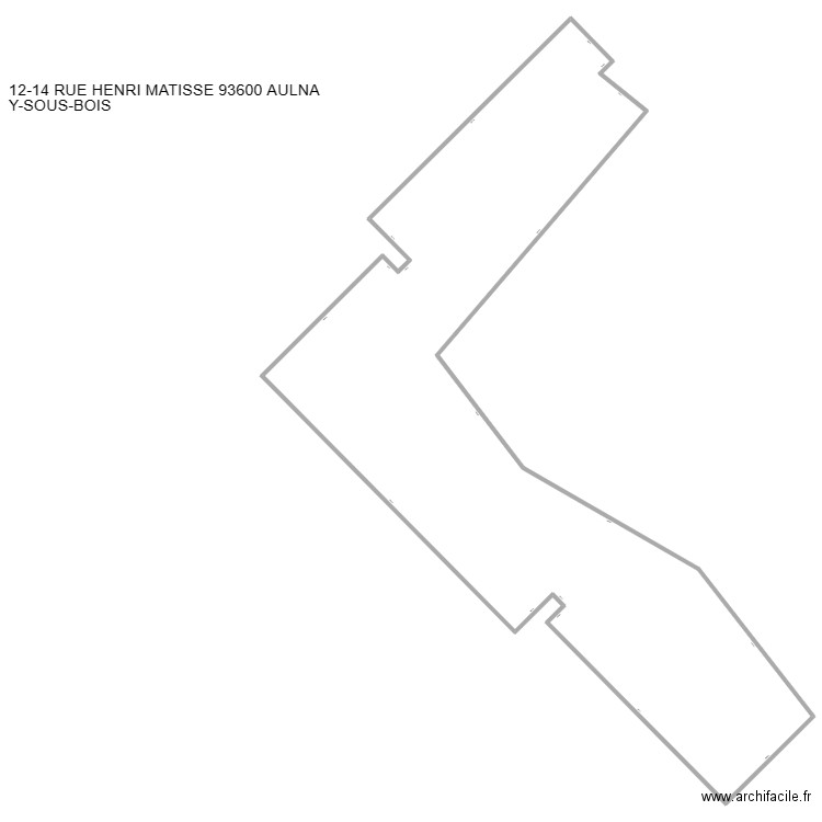 ADEF AULNAY SOUS BOIS . Plan de 1 pièce et 1576 m2