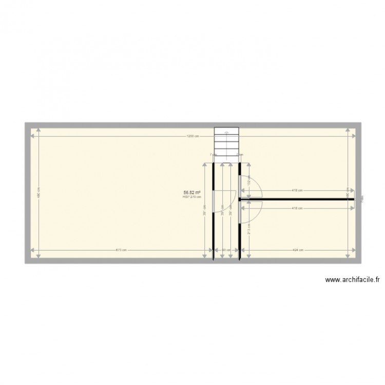 plan etage existant. Plan de 0 pièce et 0 m2