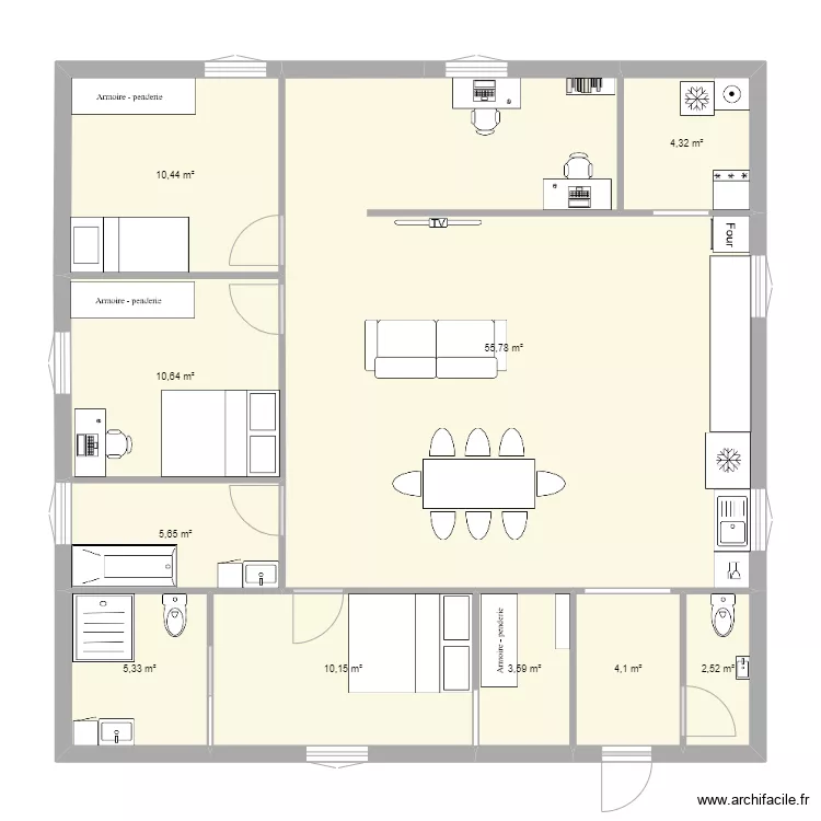 Maison bois. Plan de Maison bois. Plan de