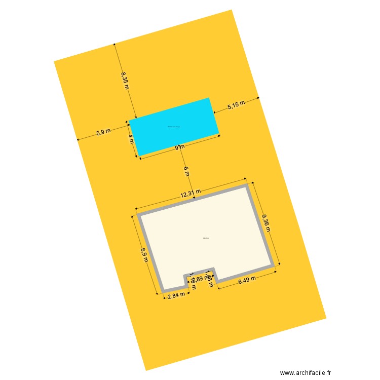 DZIARSKI. Plan de 1 pièce et 99 m2