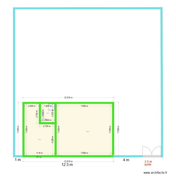 fondation. Plan de 0 pièce et 0 m2