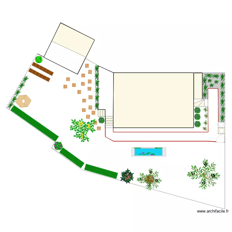 Jardin. Plan de 