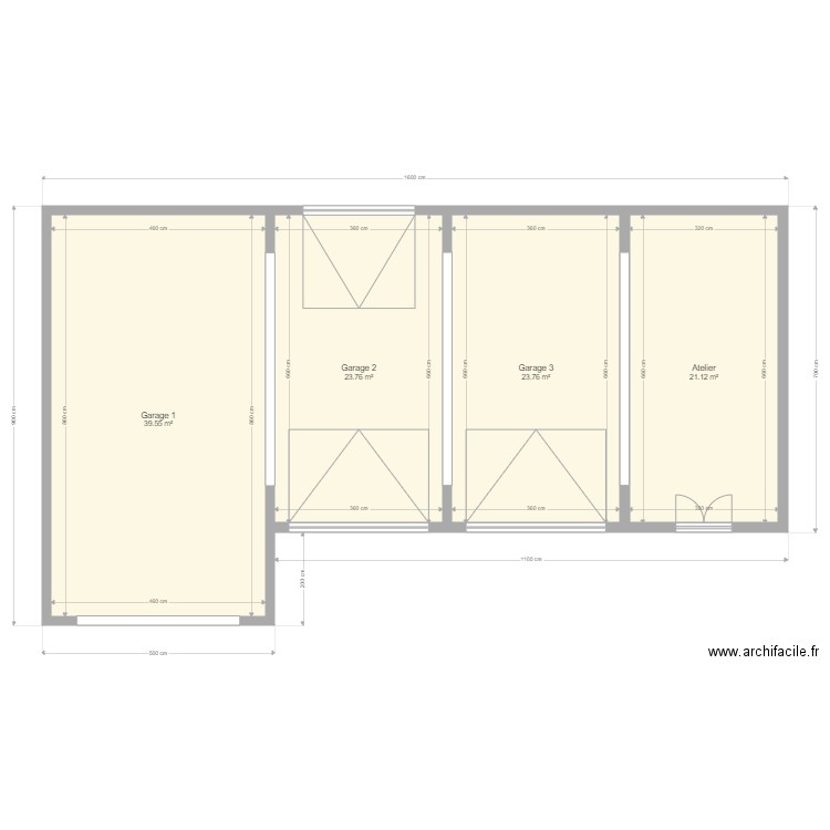 garage RDC OK. Plan de 0 pièce et 0 m2