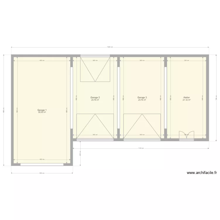 garage RDC OK. Plan de 