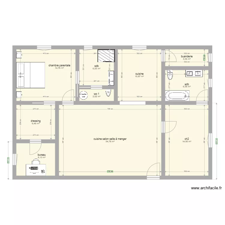 ma maison. Plan de 