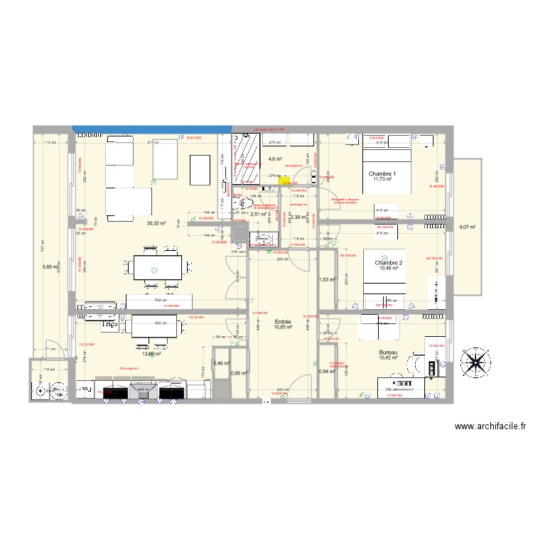 kennedy. Plan de 0 pièce et 0 m2