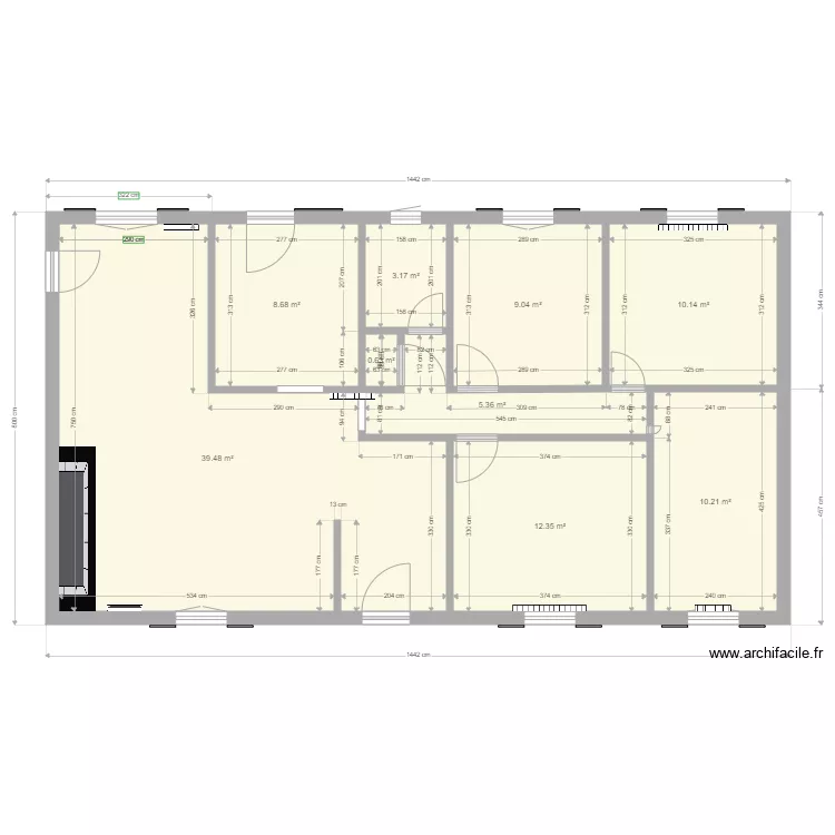 Luneray bleu. Plan de 