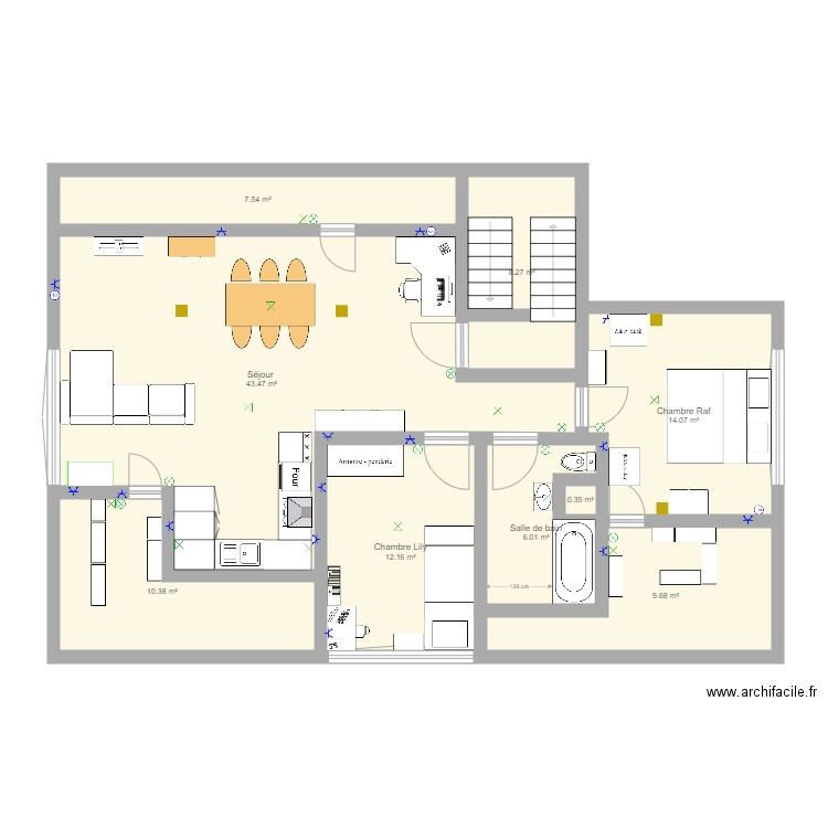 Appartement RAF. Plan de 0 pièce et 0 m2