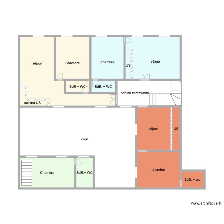 plan 1er. Plan de 0 pièce et 0 m2