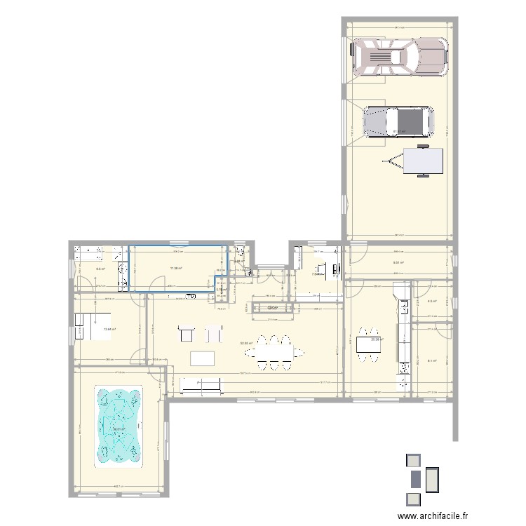 PLAN MAISON 120420 ETAGE 1 V4. Plan de 0 pièce et 0 m2