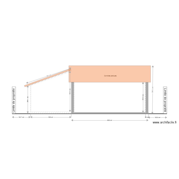 DP3 PLAN EN COUPE. Plan de 0 pièce et 0 m2