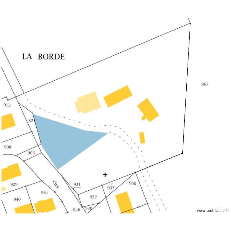 plan de masse neuillé existant. Plan de 0 pièce et 0 m2