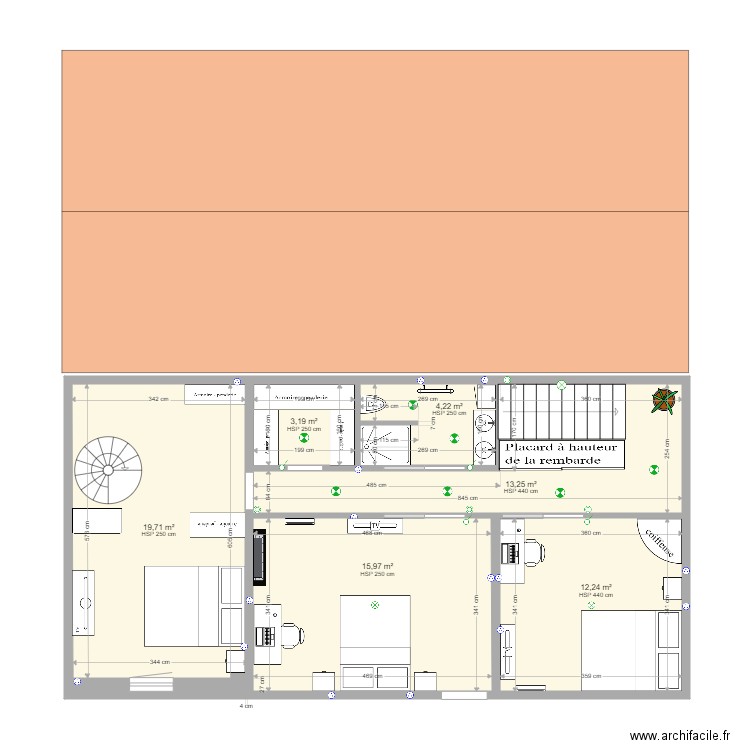 aménagement grenier 3. Plan de 0 pièce et 0 m2