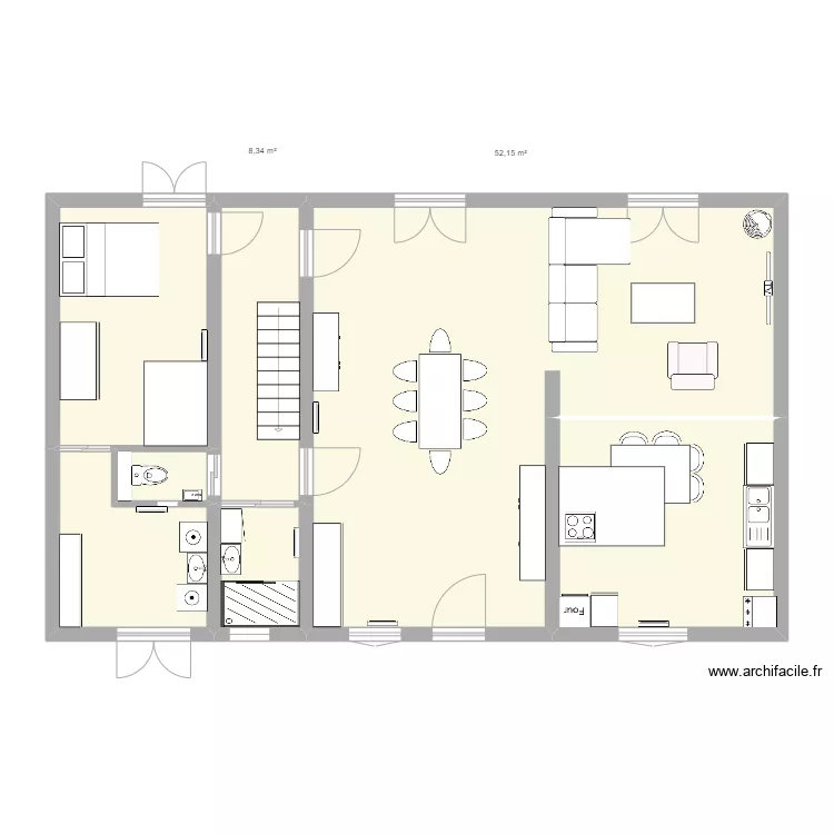 Maison. Plan de 