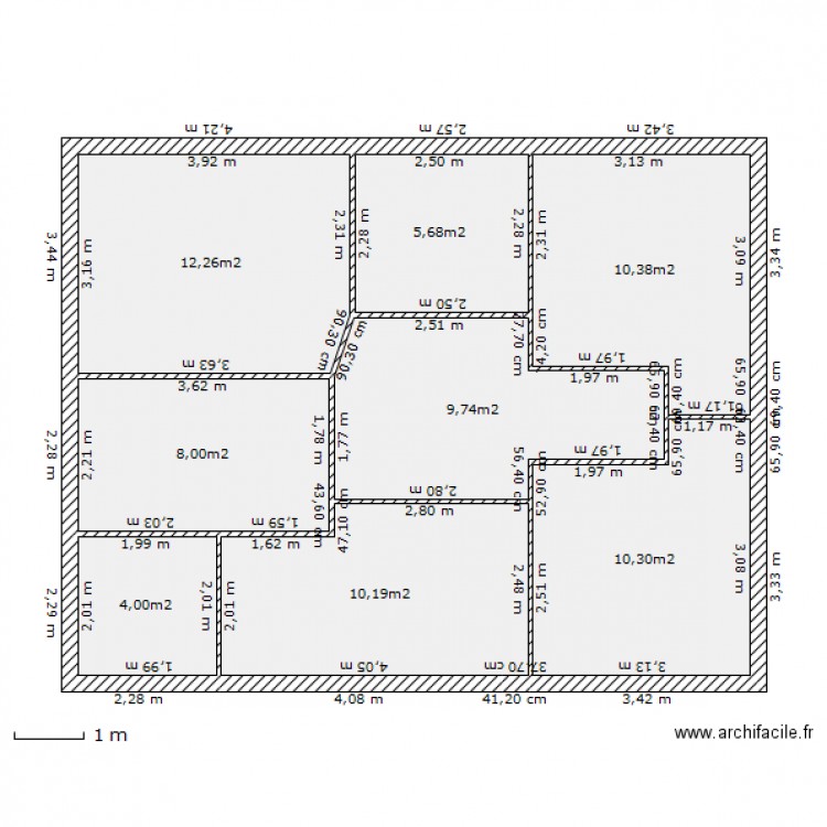 etage . Plan de 0 pièce et 0 m2