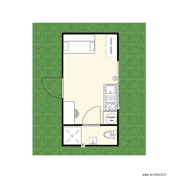 Maison minimaliste intérieur version canapé. Plan de 0 pièce et 0 m2