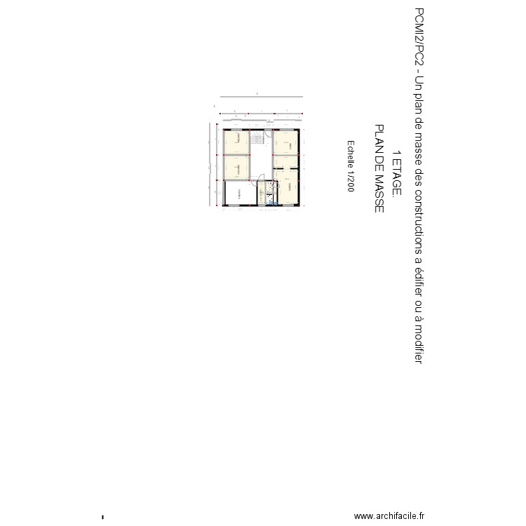 PLAN DE MASSE RDC. Plan de 0 pièce et 0 m2