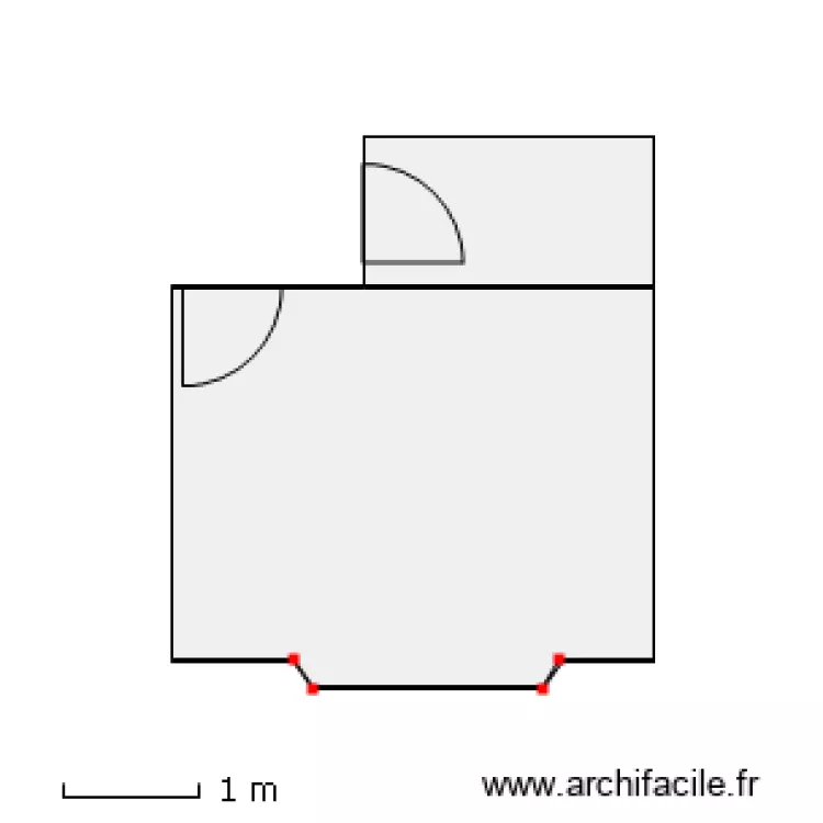 CHA 2 actuelle. Plan de 