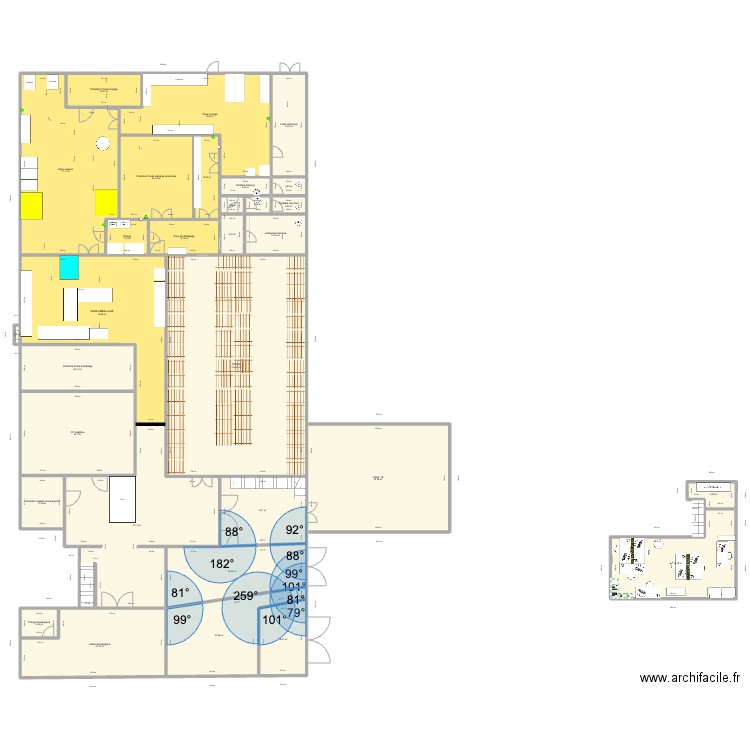 Plan SAVARY. Plan de 31 pièces et 949 m2