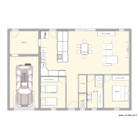 Plan 2 chambres + garage