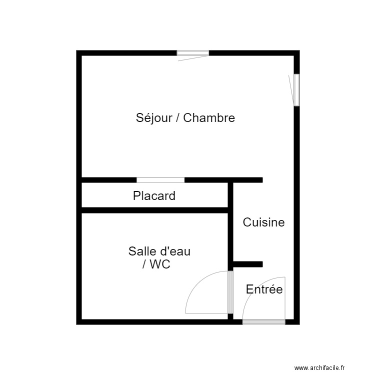 BASLE rennes T1. Plan de 0 pièce et 0 m2