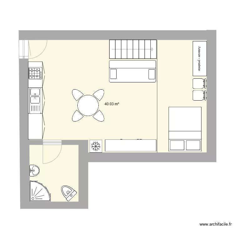 studio. Plan de 