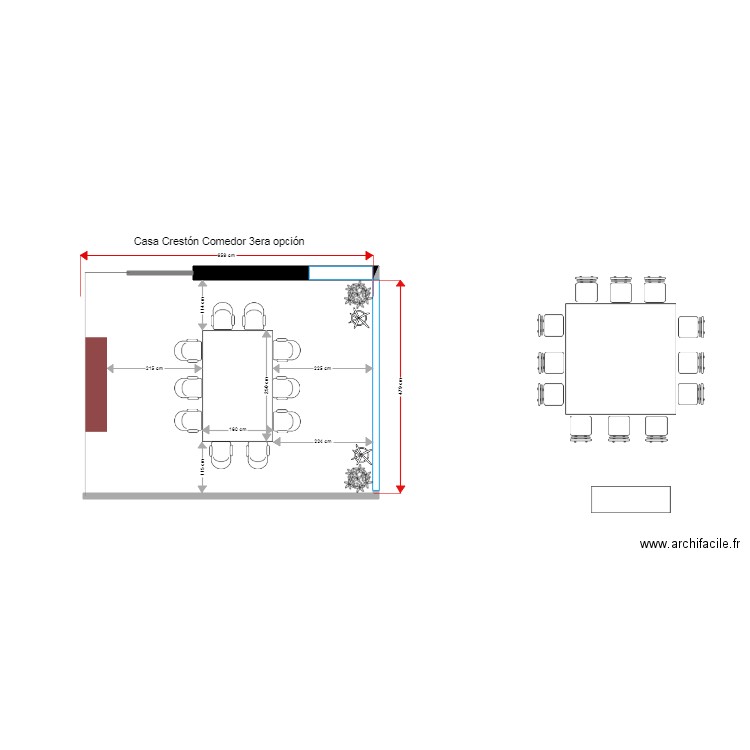 casa crestón comedor 3era opción. Plan de 0 pièce et 0 m2