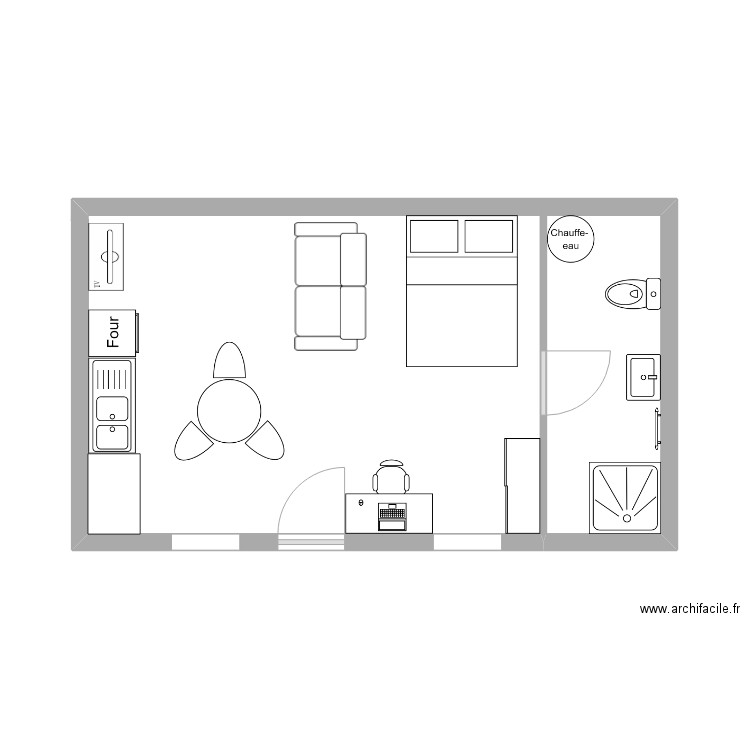 PROJET POLIGNY RDC. Plan de 0 pièce et 0 m2