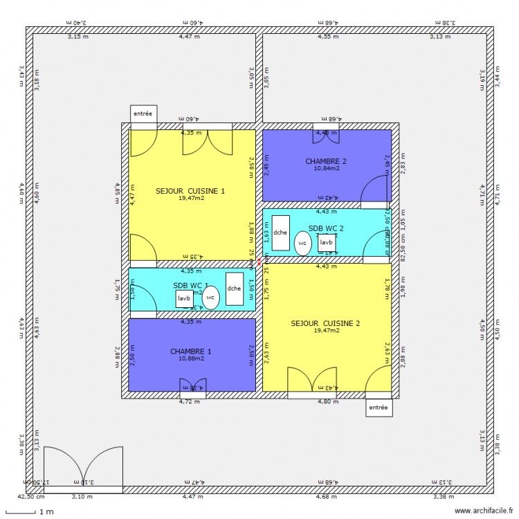 ok pour ces 2 appatements 01.03.2011. Plan de 0 pièce et 0 m2