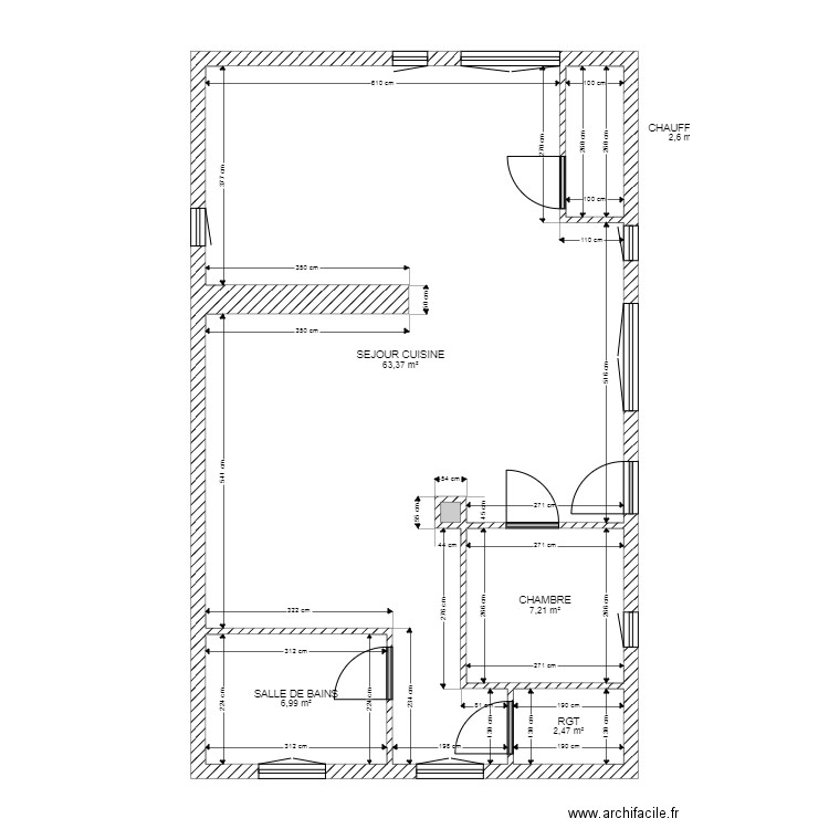 CHATELLE. Plan de 0 pièce et 0 m2