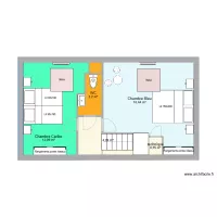 Etage Glycine avec meubles et lits rapproch&eacute;s avec toilette 03 03 2023