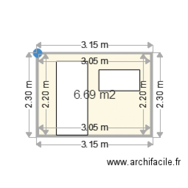 cabane dans les arbres face ouest. Plan de 0 pièce et 0 m2