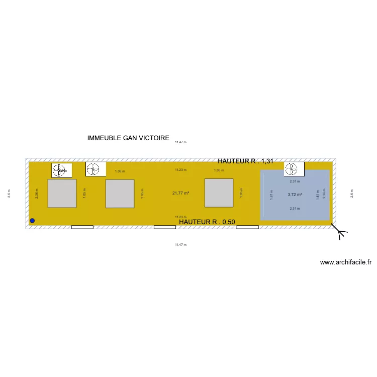 immeuble gan victoire. Plan de 
