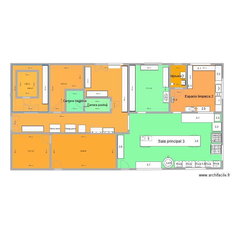 Cocina San Isidro bis. Plan de 0 pièce et 0 m2