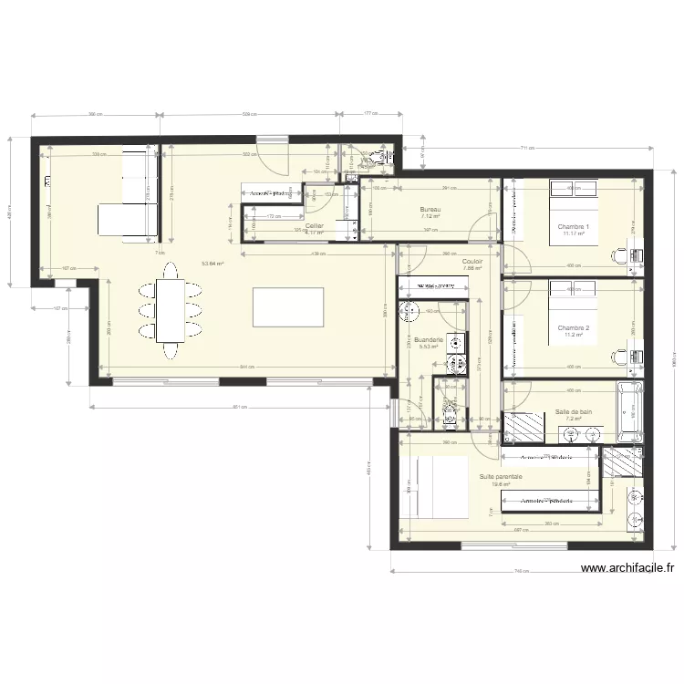 Palat V1. Plan de 