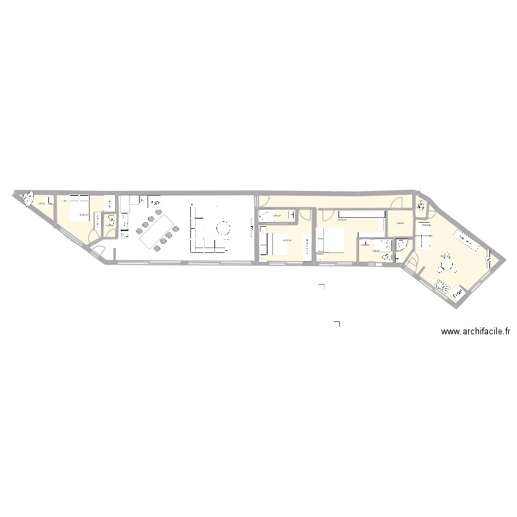  Plan  Domi avec future studio_2. Plan de 0 pièce et 0 m2