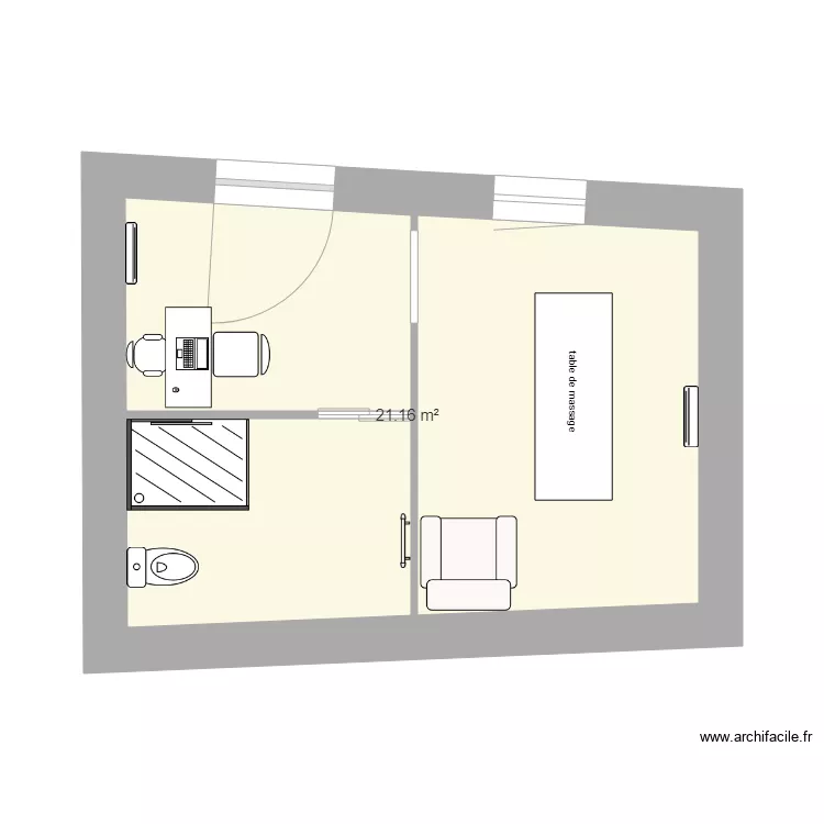 amenagement pi&eacute;ces saint abit. Plan de 