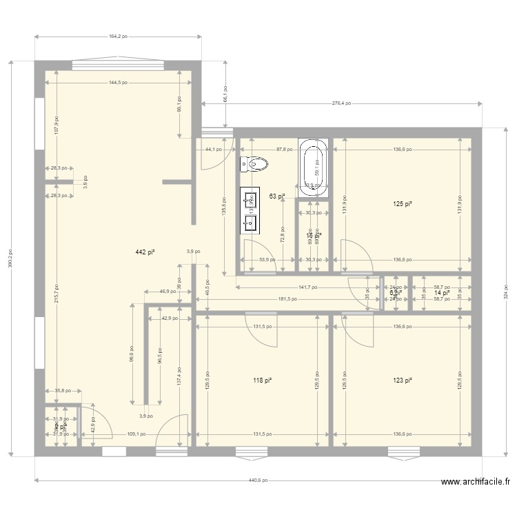 460 Laurier avant Réno. Plan de 0 pièce et 0 m2