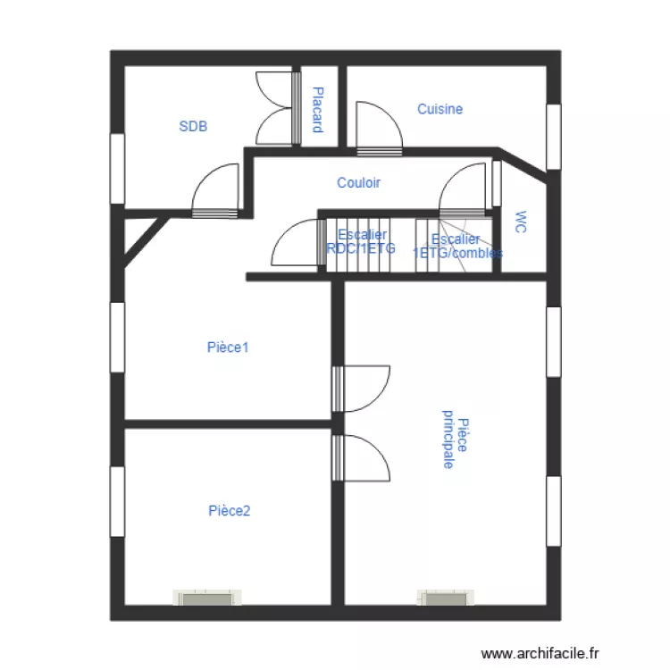 BOULANGE 1ETG. Plan de 